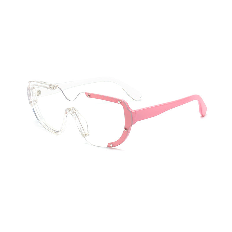 Venta al por mayor PC Gafas de sol unisex de marco grande de una pieza
